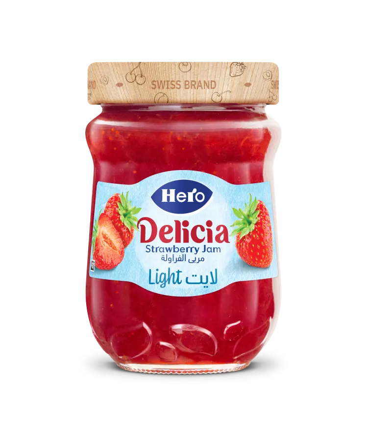 Hero Delicia Strawberry jam- Light- 320 gm