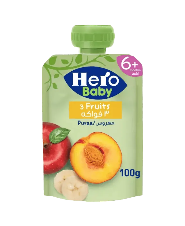 Hero baby Pouch 3 Fruits 100 gm