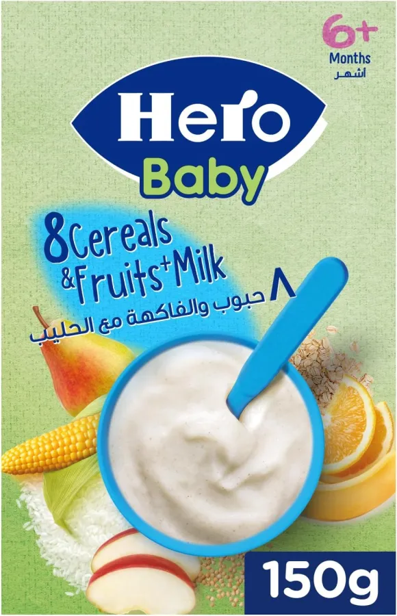 8 Cereal & Fruit with Milk 150gm