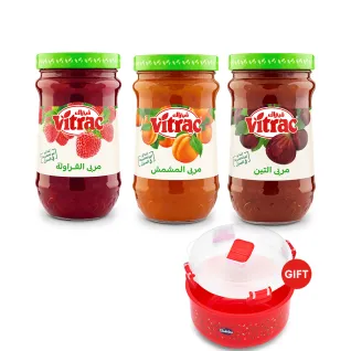 Vitrac Jam 850 gm + FREE Microwave plate