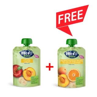 Pouch 3 Fruits 100 gm + FREE Pouch Mediterranean Fruits 100 gm