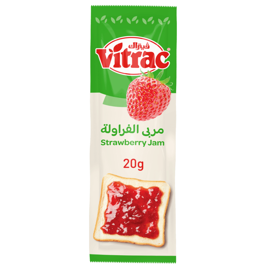Vitrac Strawberry Jam Sachets 20 gm 24 sachets HERO Egypt Store
