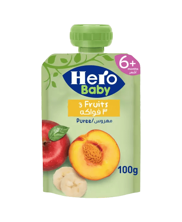 Hero baby Pouch 3 Fruits 100 gm